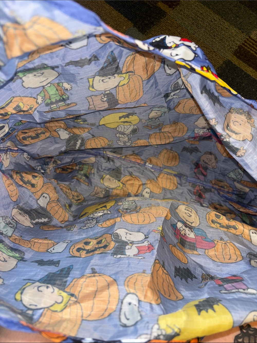 Peanuts Baggu Halloween Bag - Sweetwater Surf Shop Wrightsville Beach Edition - Picture 4 of 4